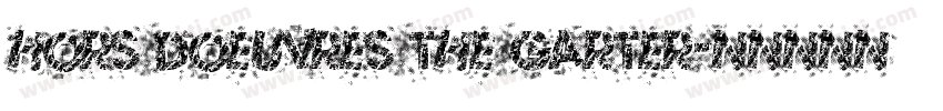 Hors Doeuvres The Garter字体转换